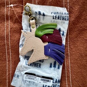 Portland Leather Unicorn Keychain